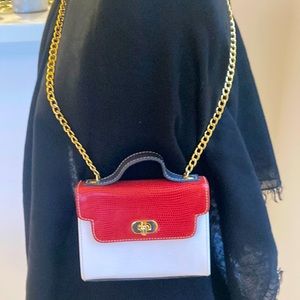 Darling Red, White, and blue handbag